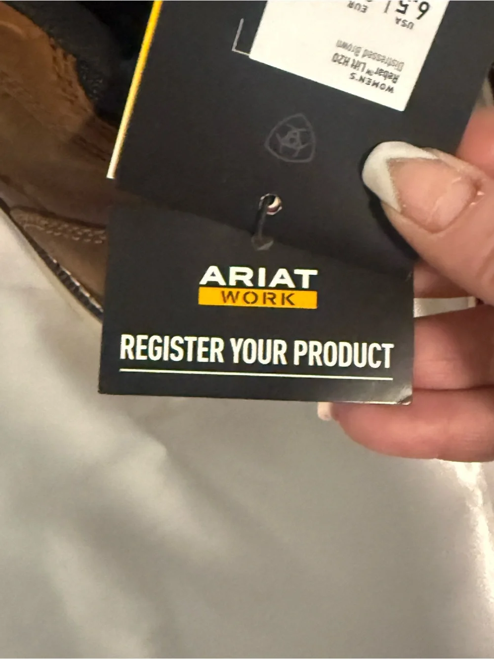 Ariat Women’s Distressed  Rebar Work Boots! Waterproof and NWT